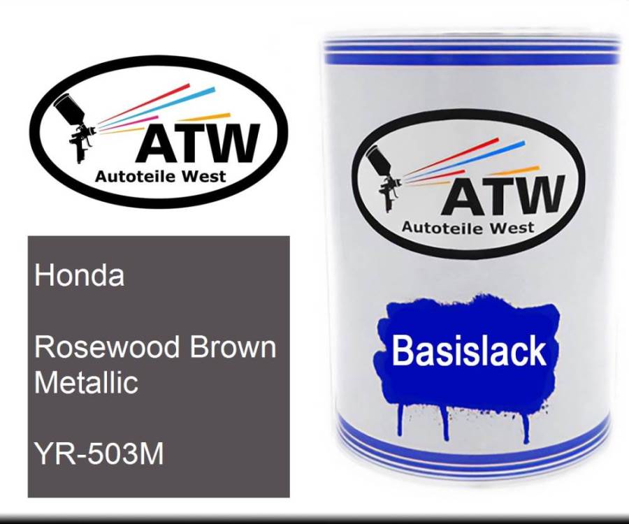 Honda, Rosewood Brown Metallic, YR-503M: 500ml Lackdose, von ATW Autoteile West.